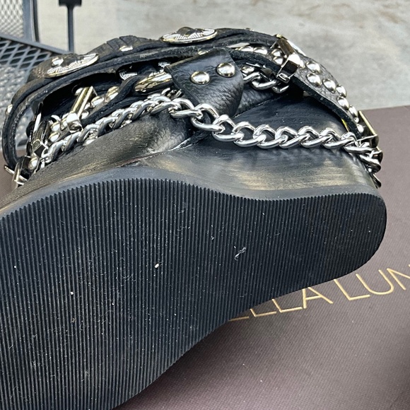 Iconic Jeffrey Campbell Hawthorne Rocker Chain Boots 7 - Picture 8 of 9